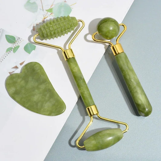 CalmStone Natural Jade Massage Kit
